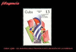 CUBA MINT. 1980-13 XX ANIVERSARIO DE LA PRIMERA DECLARACIÓN DE LA HABANA - Neufs