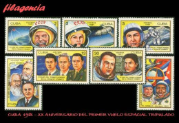 CUBA MINT. 1981-05 XX ANIVERSARIO DEL PRIMER VUELO ESPACIAL TRIPULADO - Neufs