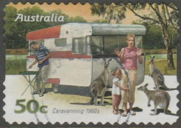 AUSTRALIA - DIE-CUT-USED 2007 50c Caravanning Through The Ages "60's" - Oblitérés