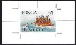 TONGA 1991 Cromalin Proof - Rowing Regatta - 4 Exist - Roeisport