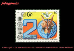 CUBA MINT. 1981-18 XX ANIVERSARIO DEL MOVIMIENTO DE PAÍSES NO ALINEADOS - Ongebruikt