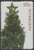 AUSTRALIA - DIE-CUT-USED 2011 55c Christmas - Tree - Embellished - Usati