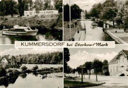 73876660 Kummersdorf Storkow Mark Storkower Kanal Schleuse Dorfstrasse Blick Von - Storkow