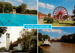 73876618 Sehnde Schwimmbad Rad Kirche Kanal Sehnde - Sehnde