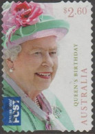 AUSTRALIA - DIE-CUT-USED 2014 $2.60 Queen Elizabeth II Birthday, International - Used Stamps