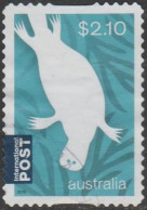 AUSTRALIA - DIE-CUT-USED 2016 $2.10 Australian Animals, International - Monotremes - Platypus - Used Stamps