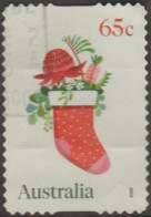 AUSTRALIA - DIE-CUT-USED 2020 65c Secular Christmas - Stocking - Used Stamps