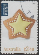 AUSTRALIA - DIE-CUT-USED 2021 $2.40 Secular Christmas, International - Star - Used Stamps