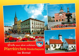 73735881 Pfarrkirchen Inn Rathaus Mit Kirche Heimatmuseum Ev. Christuskirche Pfa - Pfarrkirchen