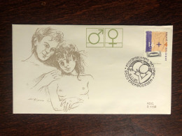 BELGIUM FDC COVER 1995 YEAR AIDS SIDA HEALTH MEDICINE STAMPS - Storia Postale