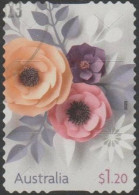 AUSTRALIA - DIE-CUT-USED 2023 $1.20 Special Occasions - Paper Flowers - Usados