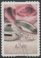 AUSTRALIA - DIE-CUT-USED 2023 $2.40 Special Occasions - Wedding Rings - Used Stamps