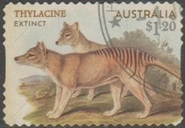 AUSTRALIA - DIE-CUT-USED 2023 $1.20 Extinct Animals - Thylacine - Usati