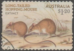 AUSTRALIA - DIE-CUT-USED 2023 $1.20 Extinct Animals - Long-tailed Hopping Mouse - Gebraucht