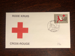 BELGIUM FDC COVER 2001 YEAR RED CROSS HEALTH MEDICINE STAMPS - Storia Postale