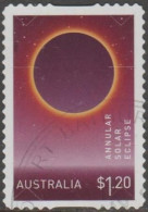 AUSTRALIA - DIE-CUT-USED 2023 $1.20 Stamp Collecting Month - Solar Eclipse - Annular Solar Eclipse - Gebraucht