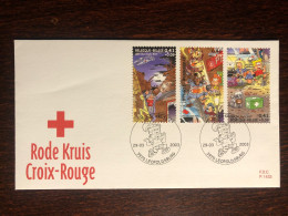 BELGIUM FDC COVER 2003 YEAR RED CROSS HEALTH MEDICINE STAMPS - Lettres & Documents
