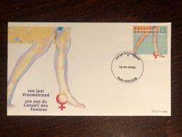 BELGIUM FDC COVER 2005 YEAR WOMEN  HEALTH MEDICINE STAMPS - Briefe U. Dokumente