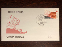 BELGIUM FDC COVER 2002 YEAR RED CROSS HEALTH MEDICINE STAMPS - Covers & Documents