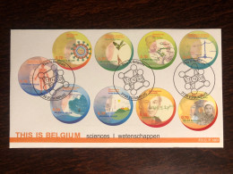 BELGIUM FDC COVER 2007 YEAR SCIENCES GENETICS MICROBIOLOGY VIROLOGY HEALTH MEDICINE STAMPS - Lettres & Documents