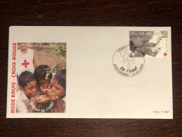 BELGIUM FDC COVER 2009 YEAR RED CROSS HEALTH MEDICINE STAMPS - Covers & Documents