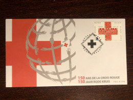 BELGIUM FDC COVER 2013 YEAR RED CROSS HEALTH MEDICINE STAMPS - Cartas & Documentos