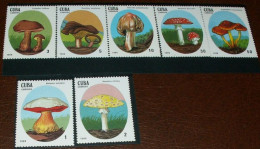 Cuba 1988 Mi. 3156-62 - Mushrooms - MNH - Ongebruikt