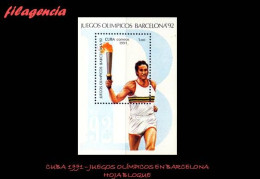 CUBA MINT. 1991-03 JUEGOS OLÍMPICOS EN BARCELONA. HOJA BLOQUE - Unused Stamps