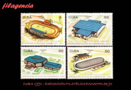 CUBA MINT. 1991-12 EXPOSICIÓN FILATÉLICA PANAMFILEX 91. INSTALACIONES DEPORTIVAS - Unused Stamps