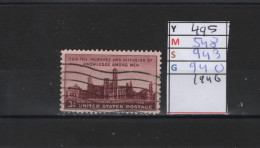 PRIX FIXE Obl 495 YT 531 MIC 926 SCO 923 GIB Cinquantenaire Du Cinéma 1945  Etats Unis 58A/04 - Usados