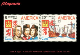 CUBA MINT. 1991-16 EMISIÓN AMÉRICA UPAEP. CRISTÓBAL COLÓN - Unused Stamps