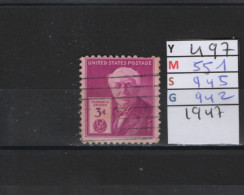 PRIX FIXE Obl 497 YT 551 MC 945 SCO 942 GIB Thomas Edison 1947 Etats Unis 58A/04 - Gebraucht