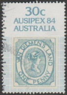 AUSTRALIA - USED - 1984 30c Van Diemens Land Stamp From Souvenir Sheet - Gebruikt