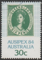 AUSTRALIA - USED - 1984 30c Queensland Stamp From Souvenir Sheet - Gebraucht