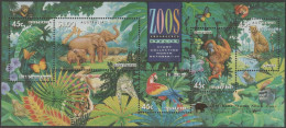 AUSTRALIA - USED - 1994 $2.80 Zoo's Souvenir Sheet Overprinted "Brisbane Stamp Show Zoos" - Usati