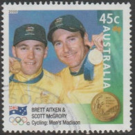 AUSTRALIA - USED - 2000 45c Olympic Games Gold Medal Winners - Men's Madison - Gebruikt