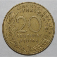 GADOURY 332 - 20 CENTIMES 1974 TYPE MARIANNE - TTB - KM 930 - Other & Unclassified