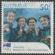 AUSTRALIA - USED - 2004 50c Olympic Games Gold Medal Winners - Women's 4x100m Freestyle Relay - Oblitérés