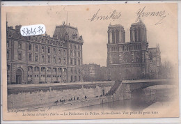 PARIS- LA SEINE A PARIS- LA PREFECTURE DE POLICE- NOTRE-DAME- VUE PRISE DU PETIT-BRAS - The River Seine And Its Banks