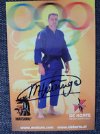 Kaart Mark Huizinga - Judo - Matsuru - De Korte - Netherlands - Original Signed - GOLD Olympics - Martiaux