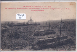 GERBEVILLER- LA GUERRE EN LORRAINE EN 1914-1915- LES TOMBES DU 36 EME COLONIAL- CACHET DE FRANCHISE AU-DOS - Gerbeviller