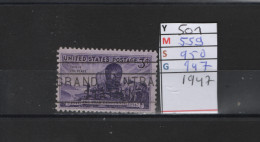 PRIX FIXE Obl  501 YT 559 MIC 950 SCO 947 GIB Mormons Et L'Utach Centenaire 1947  Etats Unis 58A/04 - Usados