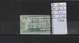 PRIX FIXE Obl  502 YT 563 MIC 951 SCO 948 GIB Frégate Constitution 1947  Etats Unis 58A/04 - Used Stamps