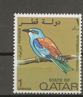 Qatar 1972 MiNr. 528  BIRDS European Roller 1v MLH *   1.50 € - Qatar