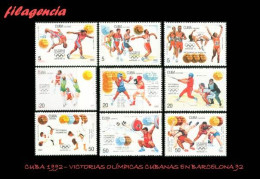 CUBA MINT. 1992-17 VICTORIAS OLÍMPICAS CUBANAS EN BARCELONA 92 - Ongebruikt