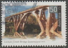 AUSTRALIA - USED - 2004 50c Bridges - Lockyer Creek Bridge, Queensland - Oblitérés