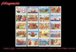 CUBA MINT. 1992-19 HISTORIA LATINOAMERICANA. V CENTENARIO DESCUBRIMIENTO DE AMÉRICA. LOS VIAJES DE COLÓN - Unused Stamps
