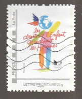 MONTIMBRAMOI LES DROITS DE L ENFANT GRANDISSENT LES HOMMES SECOURS POPULAIRE OBLITERE - Used Stamps