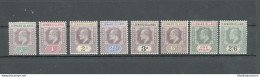 1902 Leeward Islands - Stanley Gibbons N. 20-27 - Serie Non Completa - MH* - Altri & Non Classificati