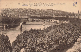 FRANCE - Lyon - Pont De Justice Du Change Et La Feuillée - Quais St Antoine Et De La Pêcherie - Carte Postale Ancienne - Sonstige & Ohne Zuordnung